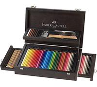 Faber-Castell - matite per artisti da 125 pezzi, valigetta A&G Collection | Con matite Polychromos, matite acquerellabili Albrecht Dürer e accessori in una valigetta di legno di alta qualità