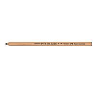 Faber-Castell Monochrome Crayons Matita a Base di Olio, Legno, 199 Nero, nessun 4-Duro, Confezione da 6