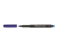 Pennarello Multimark universale permanente con gomma - punta fine 0,6mm - blu - Faber Castell