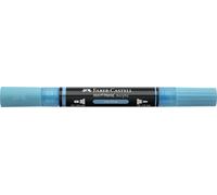 Faber-Castell Multimark - Pennarello acrilico doppio colore 148, blu ghiaccio, set artistico, pennarello acrilico a base d'acqua, doppia punta, punta grassetta e fine, pennarelli artistici, penne