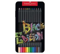 Faber-Castell Nero Edizione Matite Colorate - Super Morbide - Regalo Teglia
