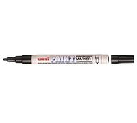 Uni-ball PX-21 Paint Marker - Marcador de Pintura - Punta Acrilica de Bala 0.8-1.2mm - Permanente en Todas las Superficies - Resistente a Luz y Agua - Cuerpo de Aluminio - Color Negro