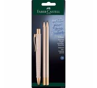 Faber-Castell Pale Rose 241123 Writing Set with Poly Ball Urban Ballpoint Pen an