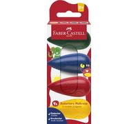 FABER-CASTELL - Pastelli a cera a forma di pera, set da 4 pezzi, 2 anni | Forma a pera ergonomica per le manine dei bambini, colori vivaci e cancellabili per disegnare facilmente senza esercitare