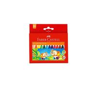 Faber Castell pastelli a cera Jumbo, confezione da 12 colori assortiti, dai 3 an