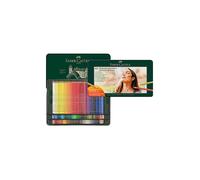 FABER-CASTELL Pastelli colorati 102 pz. Polychromos in astuccio di metallo verde scuro