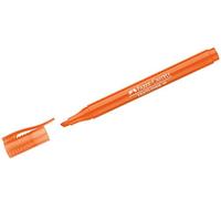 Faber-Castell-Penna 157715 Nero 38-Evidenziatori con Clip, colore: arancione