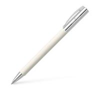 Faber-Castell 147175 - Penna a sfera Ambition in resina pregiata, penna a sfera girevole B, cinematic white