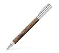 Faber-Castell 148120 - Penna roller AMBITION Cocos, punta in metallo: 0,7 mm, confezione regalo inclusa