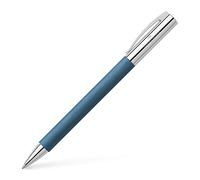 Faber-Castell - Penna a sfera Ambition Edelharz Blu, mina B | Corpo in resina pregiata spazzolata con mina nera a grande capacità, a prova di documento