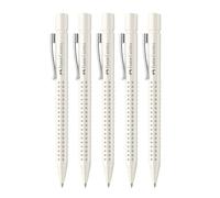 FABER-CASTELL - Penna a sfera Grip 2010 Coconut Milk, 5 pezzi | Penna a sfera ergonomica con minetta a prova di documento e scrittura morbida
