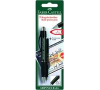 FABER-CASTELL - Penna a sfera GRIP PLUS BALL, ref. M | Non è possibile scegliere il colore - Minna a prova di documento e zona di presa ergonomica per una scrittura confortevole