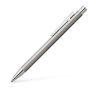 Faber-Castell - Penna a sfera Neo Slim in acciaio inossidabile argento | Elegante penna a sfera con corpo sottile in acciaio inossidabile e minetta ad alta capacità M