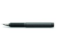 Faber Castell - Penna stilografica, base in fibra di carbonio, basic black carbo