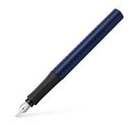 Faber-Castell - Penna stilografica GRIP 2011, pennino M, blu classico