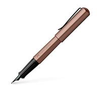 Faber-Castell - Penna stilografica Hexo Bronze, pennino EF | Penna stilografica con fusto esagonale in alluminio e pennino in acciaio inossidabile nero