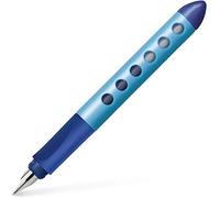 Faber-Castell 149847 - Penna stilografica da scolaro Scribolino, per destrimani, pennino A, colore: Blu