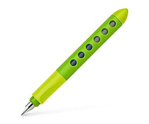FABER-CASTELL - Penna stilografica per la scuola Scribolino per mancini | Stilografica ergonomica per chi sta imparando a scrivere con pennino L
