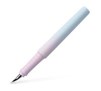 Faber-Castell 241017 - Penna stilografica Poly Pen, larghezza pennino M, penna stilografica blushing sky