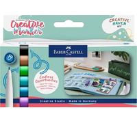 FABER-CASTELL - pennarelli Goldfaber Creative Creative Haven, 6 colori | Pennarelli creativi resistenti all’acqua con punta da 1,5 mm per handlettering e illustrazioni
