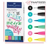FABER CASTELL - PENNARELLI INCHIOSTRO PIGMENTATO CHINA - HAND LETTERING PASTEL