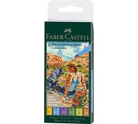 Faber-Castell - Pennarelli Pitt Artist Pen Summer Vibes, 6 colori