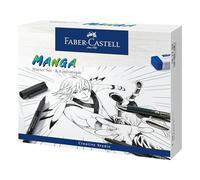 Faber-Castell - Pitt Artist Pen India Ink Pen, Manga Starter Set (167
