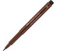 Faber-Castell 167475 - Penna a inchiostro Pitt artist pen brush, larghezza linea B, colore 175, seppia scuro, 1 pz.