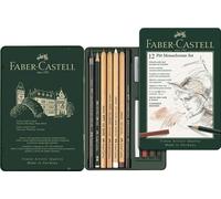 Faber-Castell Pitt Monochrome Matita Disegno Astuccio Set 12pz