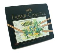 Faber-Castell Pitt Pastel 112124 - Matite colorate per artista, alta resistenza alla luce e brillantezza dei colori, 24 pezzi