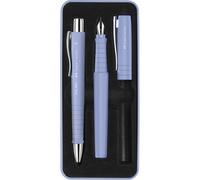 Faber-Castell Set da scrittura Poly Pen 241051 – stilografica con pennino largo e biro, iris chiaro