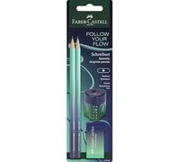 FABER-CASTELL - Set da scrittura Flow Buzzing Blue, 4 pezzi