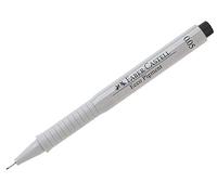 Faber-Castell - Set di 3 penne in feltro Ecco Pigment, 0,05 mm, colore: Nero
