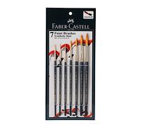 Faber Castell - Set di 7 pennelli sintetici per capelli