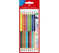 Faber-Castell - Set di 8 Matite Bicolor - 16 Colori