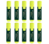FABER-CASTELL - Set di evidenziatori giallo, 10 pezzi