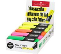 Faber-Castell 154210 - Set di evidenziatori TXTLNER, 10 pennarelli al neon per bambini e adulti