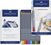 Matite Colorate Goldfaber Aqua Pezzi 12 Scatola In Metallo