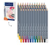 Faber-Castell - Set di matite acquerellabili da 36 Pezzi Goldfaber Aqua | Matite acquerellabili resistenti alla rottura e completamente lavabili con acqua in astuccio regalo