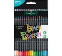 Astuccio 36 matite colorate triangolare Black Edition Faber-Castell