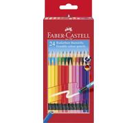 FABER-CASTELL 116625 - Matite colorate cancellabili, confezione da 24