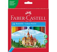 FABER-CASTELL - Set di matite colorate Castle da 24 pezzi | Colori brillanti, fo