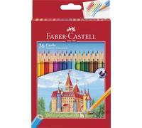 FABER-CASTELL - Set di matite colorate Castle da 36 pezzi | Colori brillanti, forma esagonale e mina resistente alla rottura per bambini e adulti