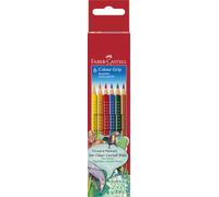 FABER-CASTELL - Set di matite colorate Colour Grip, 6 matite