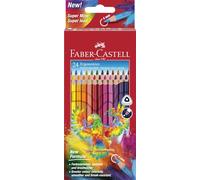 FABER-CASTELL - Set di matite colorate Ergonomics, 24 pezzi | Matite colorate ergonomiche per bambini e adulti con mina resistente alla rottura e tratto morbido