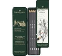 FABER-CASTELL - Set di matite Graphite Aquarell, 5 pezzi | Gradi di durezza HB, 2B, 4B, 6B e 8B, matite di grafite acquerellabili per schizzi e tecniche miste