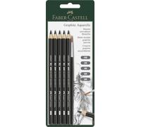 Faber-Castell 117897 - Blíster con 5 ecolápices, de grafito acuarelables, para artistas Graphite Aquarelle