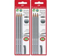 Faber-Castell - Set di matite Grip 2001, 4 pezzi (Confezione da 2)