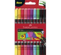 Pennarelli Neon Doppia Punta Faber-Castell 10 Colori