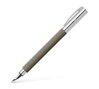 Faber-Castell 147050 - Stilografica Ambition OpArt, larghezza pennino M, sabbia nera